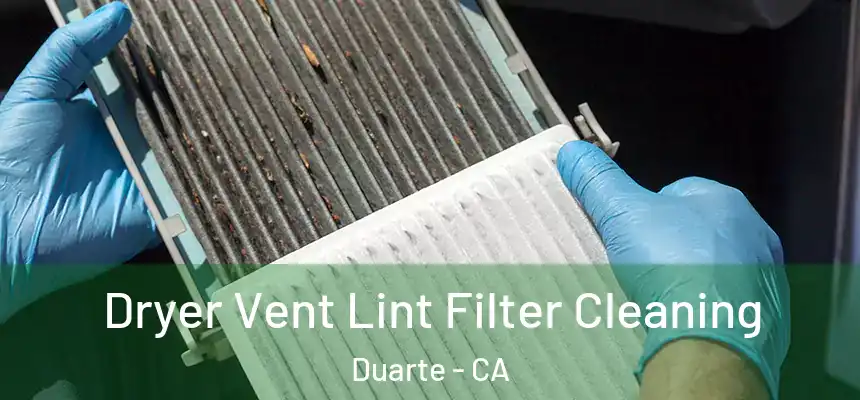 Dryer Vent Lint Filter Cleaning Duarte - CA